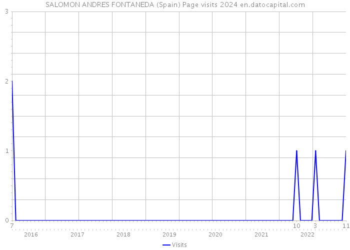 SALOMON ANDRES FONTANEDA (Spain) Page visits 2024 