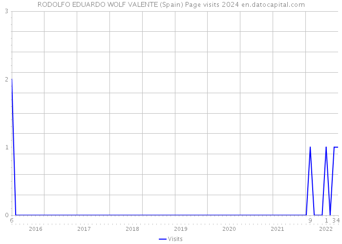 RODOLFO EDUARDO WOLF VALENTE (Spain) Page visits 2024 