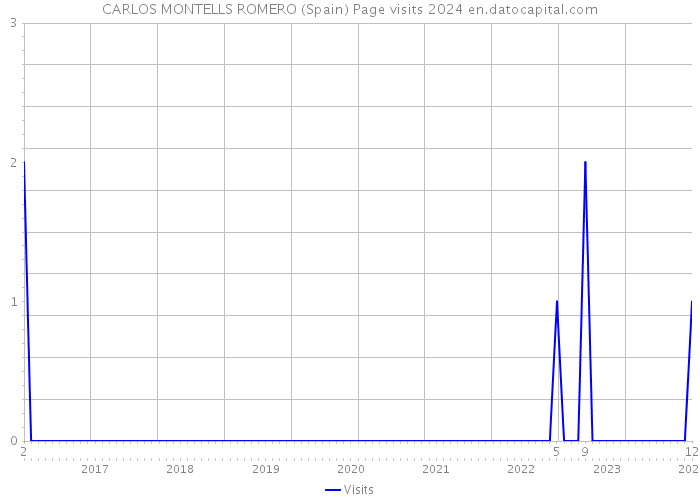 CARLOS MONTELLS ROMERO (Spain) Page visits 2024 
