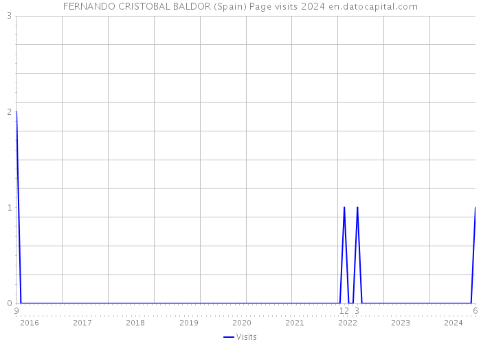 FERNANDO CRISTOBAL BALDOR (Spain) Page visits 2024 