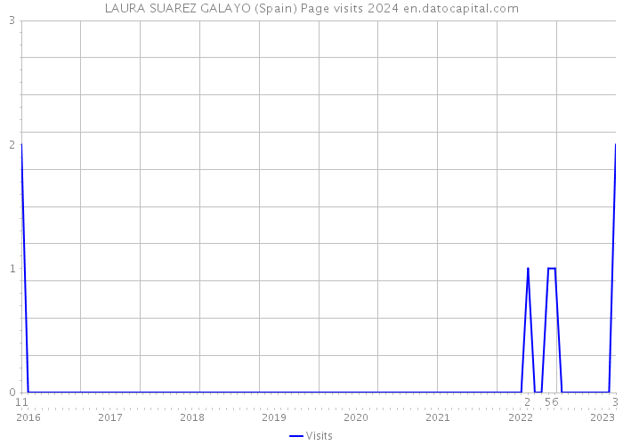 LAURA SUAREZ GALAYO (Spain) Page visits 2024 