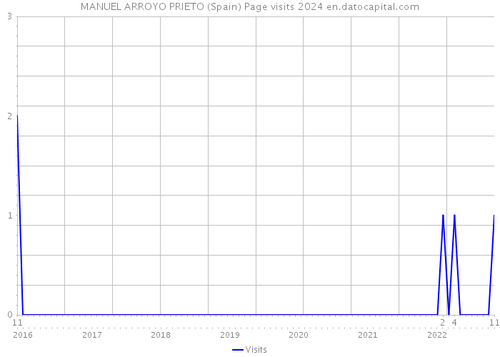 MANUEL ARROYO PRIETO (Spain) Page visits 2024 