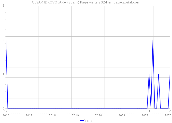 CESAR IDROVO JARA (Spain) Page visits 2024 