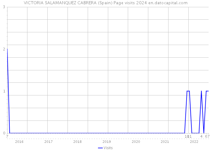 VICTORIA SALAMANQUEZ CABRERA (Spain) Page visits 2024 