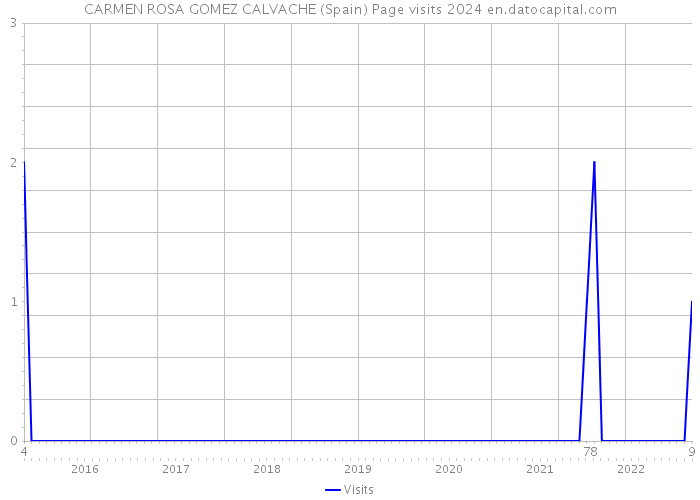 CARMEN ROSA GOMEZ CALVACHE (Spain) Page visits 2024 