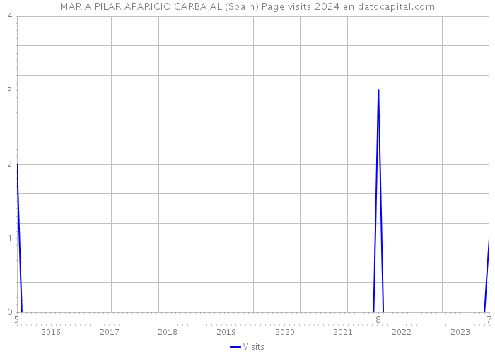 MARIA PILAR APARICIO CARBAJAL (Spain) Page visits 2024 