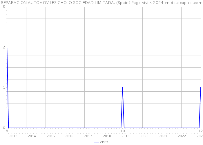 REPARACION AUTOMOVILES CHOLO SOCIEDAD LIMITADA. (Spain) Page visits 2024 