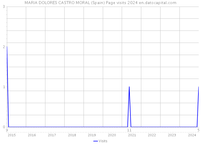 MARIA DOLORES CASTRO MORAL (Spain) Page visits 2024 
