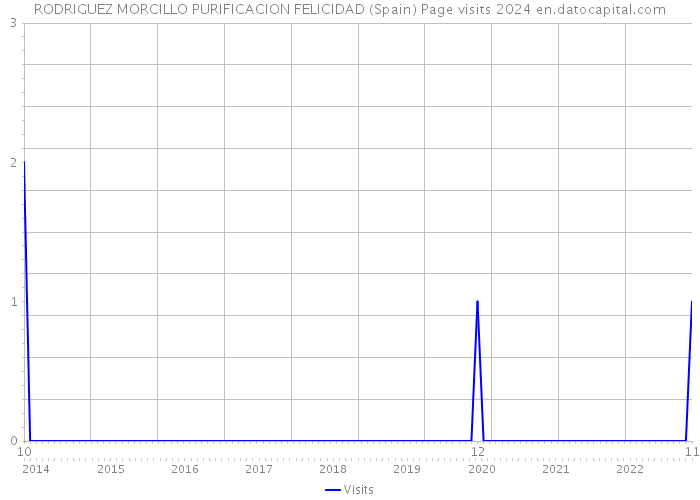 RODRIGUEZ MORCILLO PURIFICACION FELICIDAD (Spain) Page visits 2024 