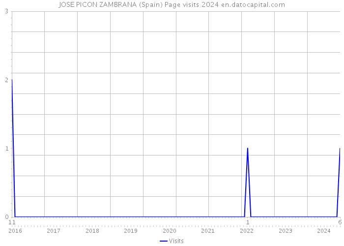 JOSE PICON ZAMBRANA (Spain) Page visits 2024 