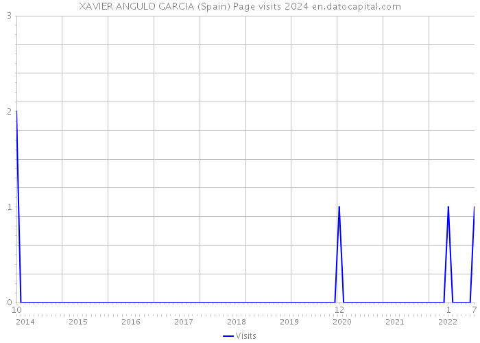 XAVIER ANGULO GARCIA (Spain) Page visits 2024 