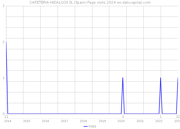 CAFETERIA HIDALGOS SL (Spain) Page visits 2024 