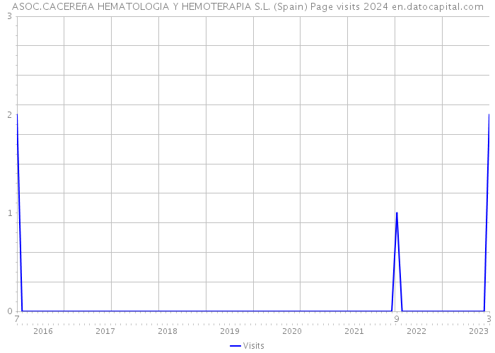 ASOC.CACEREñA HEMATOLOGIA Y HEMOTERAPIA S.L. (Spain) Page visits 2024 