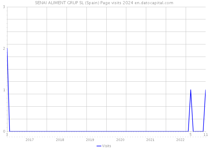 SENAI ALIMENT GRUP SL (Spain) Page visits 2024 