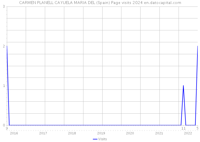 CARMEN PLANELL CAYUELA MARIA DEL (Spain) Page visits 2024 