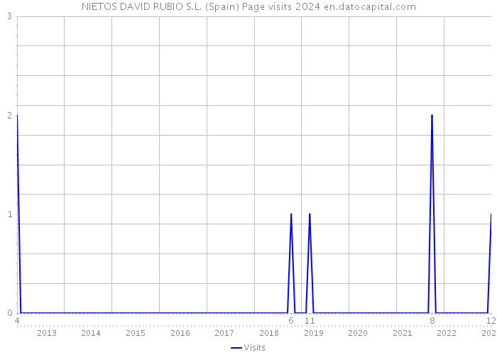 NIETOS DAVID RUBIO S.L. (Spain) Page visits 2024 