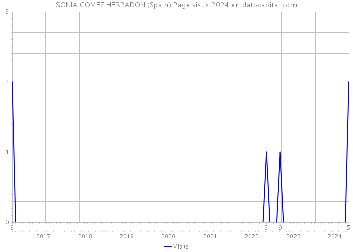 SONIA GOMEZ HERRADON (Spain) Page visits 2024 