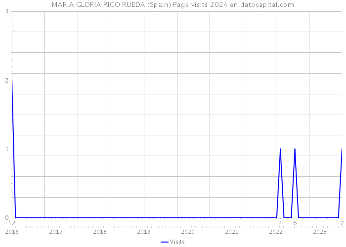 MARIA GLORIA RICO RUEDA (Spain) Page visits 2024 