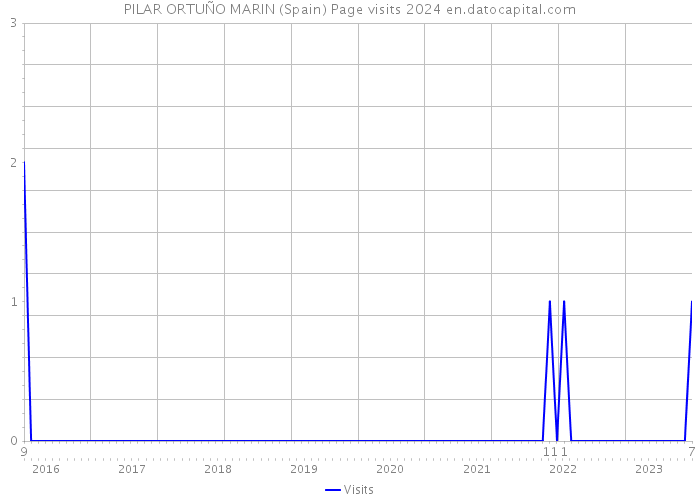 PILAR ORTUÑO MARIN (Spain) Page visits 2024 