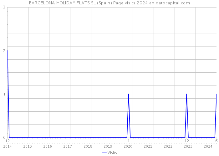 BARCELONA HOLIDAY FLATS SL (Spain) Page visits 2024 