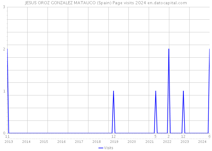 JESUS OROZ GONZALEZ MATAUCO (Spain) Page visits 2024 