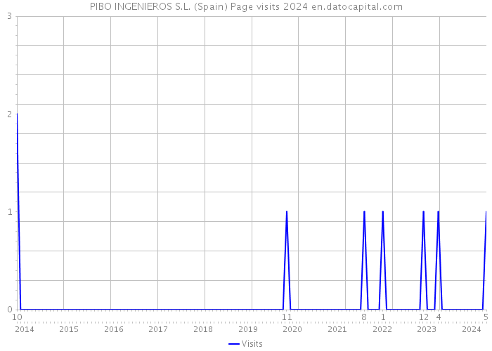 PIBO INGENIEROS S.L. (Spain) Page visits 2024 