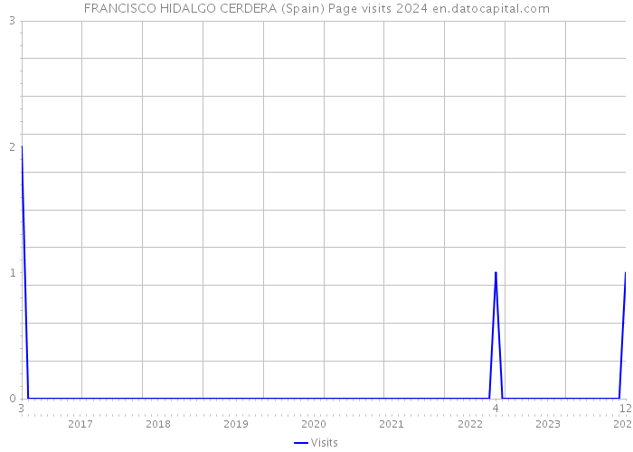 FRANCISCO HIDALGO CERDERA (Spain) Page visits 2024 