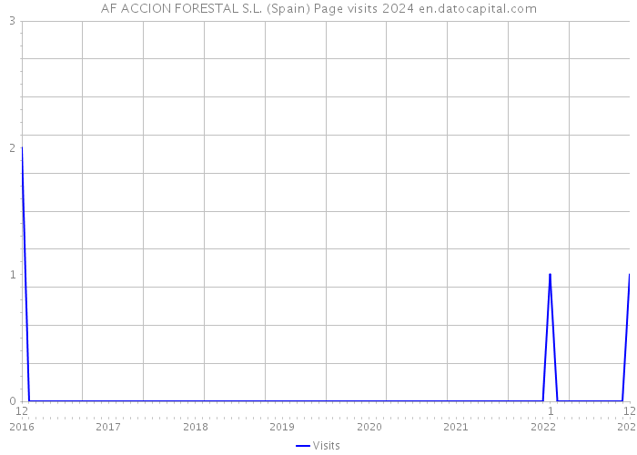 AF ACCION FORESTAL S.L. (Spain) Page visits 2024 