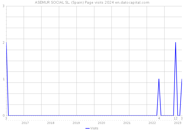 ASEMUR SOCIAL SL. (Spain) Page visits 2024 