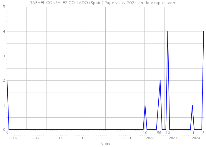 RAFAEL GONZALEZ COLLADO (Spain) Page visits 2024 