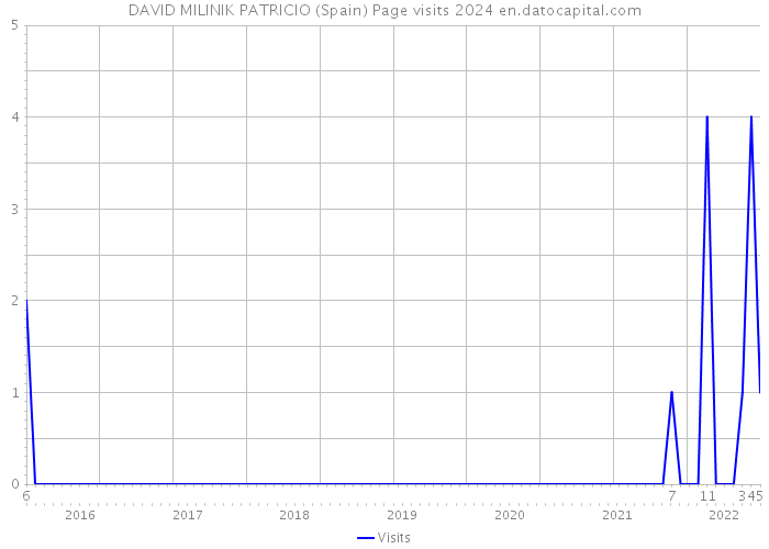 DAVID MILINIK PATRICIO (Spain) Page visits 2024 