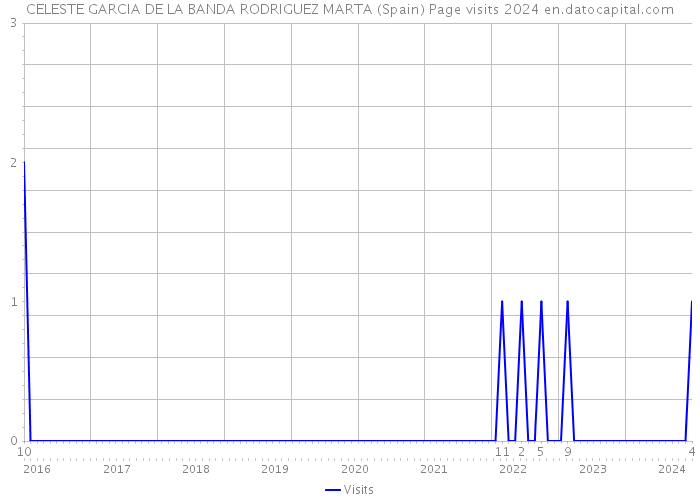 CELESTE GARCIA DE LA BANDA RODRIGUEZ MARTA (Spain) Page visits 2024 