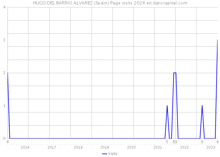 HUGO DEL BARRIO ALVAREZ (Spain) Page visits 2024 