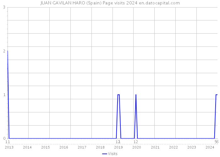 JUAN GAVILAN HARO (Spain) Page visits 2024 