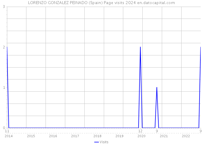 LORENZO GONZALEZ PEINADO (Spain) Page visits 2024 