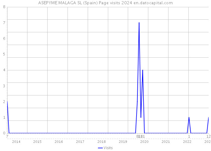 ASEPYME MALAGA SL (Spain) Page visits 2024 
