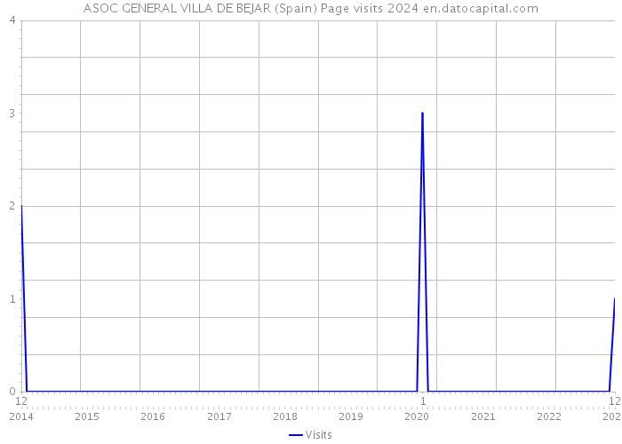 ASOC GENERAL VILLA DE BEJAR (Spain) Page visits 2024 