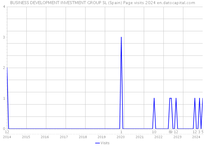 BUSINESS DEVELOPMENT INVESTMENT GROUP SL (Spain) Page visits 2024 