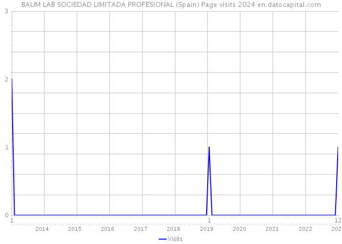 BAUM LAB SOCIEDAD LIMITADA PROFESIONAL (Spain) Page visits 2024 