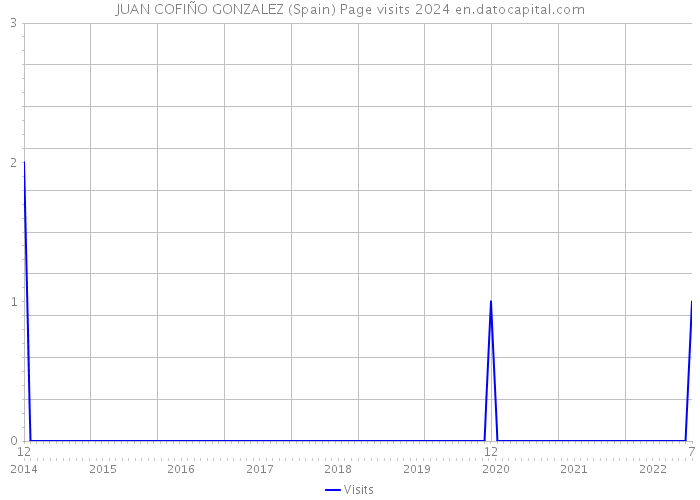 JUAN COFIÑO GONZALEZ (Spain) Page visits 2024 