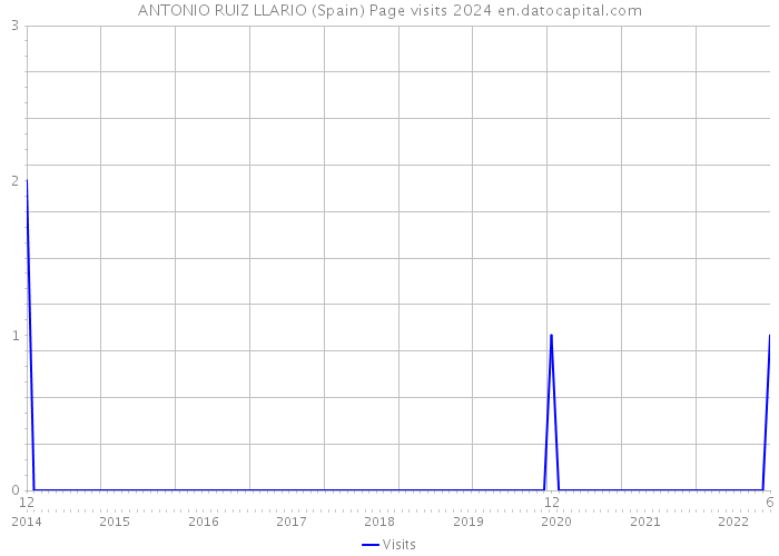 ANTONIO RUIZ LLARIO (Spain) Page visits 2024 