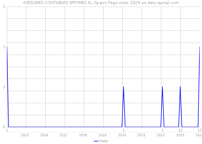 ASESORES CONTABLES SPPYMES SL (Spain) Page visits 2024 