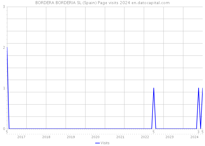 BORDERA BORDERIA SL (Spain) Page visits 2024 
