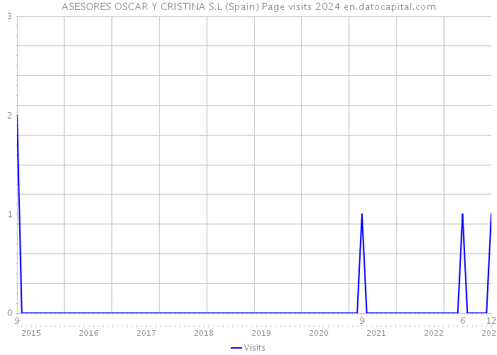 ASESORES OSCAR Y CRISTINA S.L (Spain) Page visits 2024 