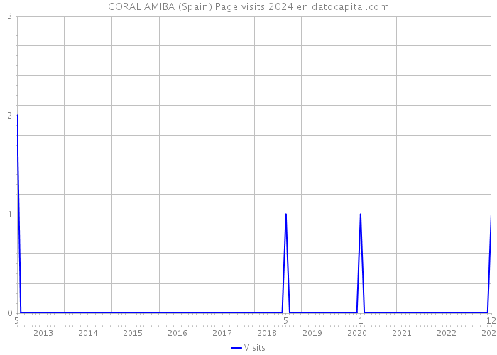 CORAL AMIBA (Spain) Page visits 2024 