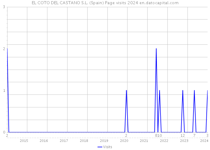 EL COTO DEL CASTANO S.L. (Spain) Page visits 2024 