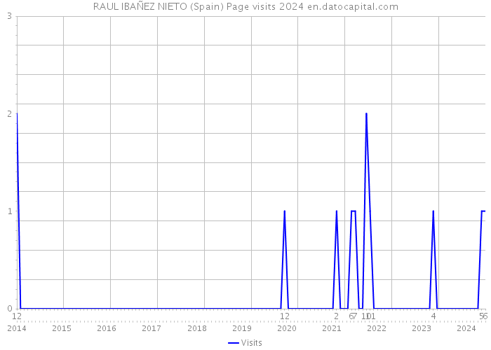 RAUL IBAÑEZ NIETO (Spain) Page visits 2024 