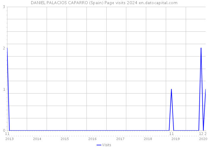DANIEL PALACIOS CAPARRO (Spain) Page visits 2024 