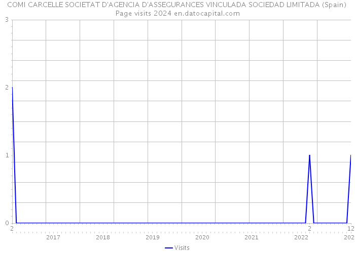 COMI CARCELLE SOCIETAT D'AGENCIA D'ASSEGURANCES VINCULADA SOCIEDAD LIMITADA (Spain) Page visits 2024 