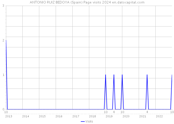 ANTONIO RUIZ BEDOYA (Spain) Page visits 2024 